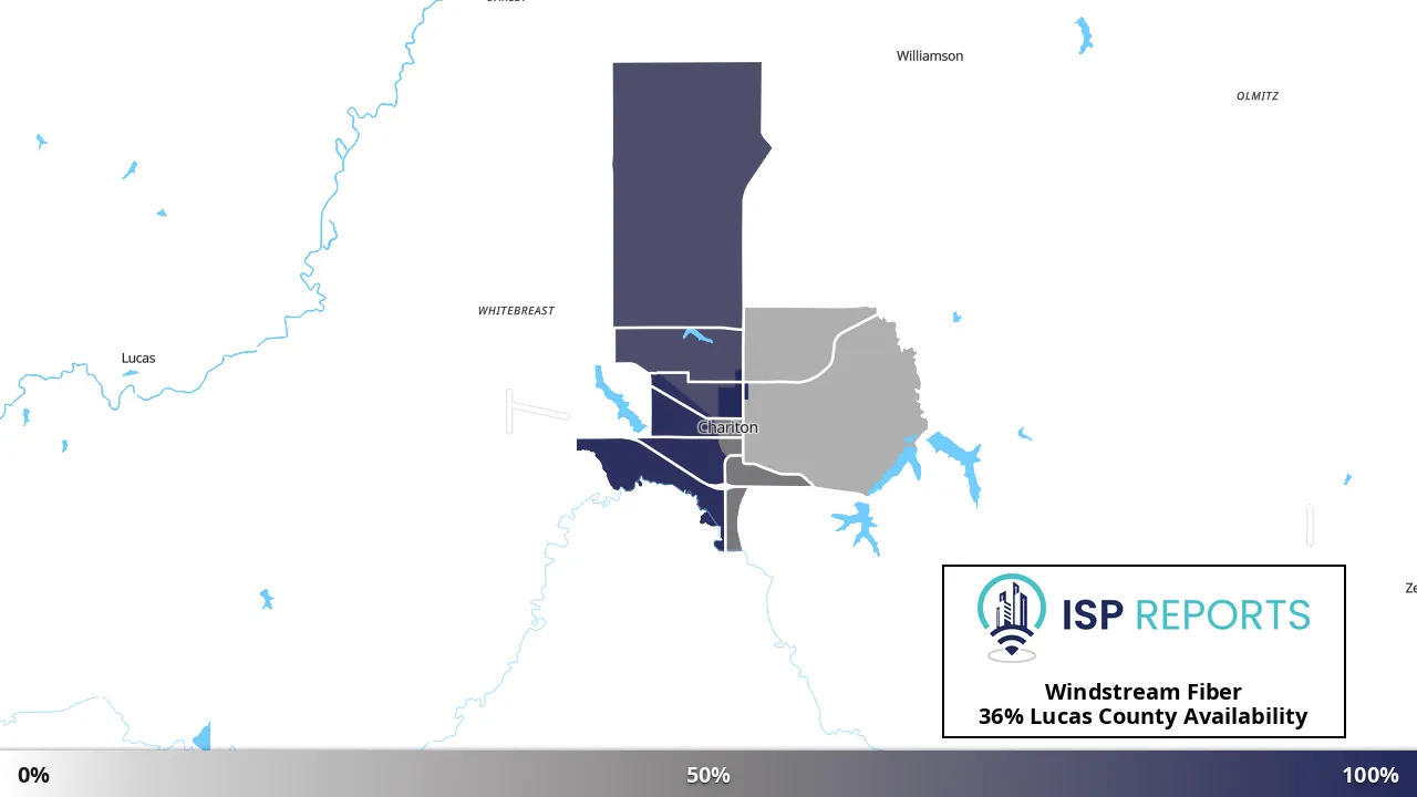 Lucas County, IA map of internet availability