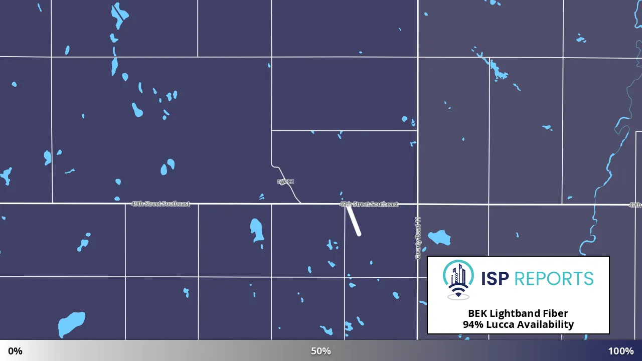 Lucca, ND map of internet availability