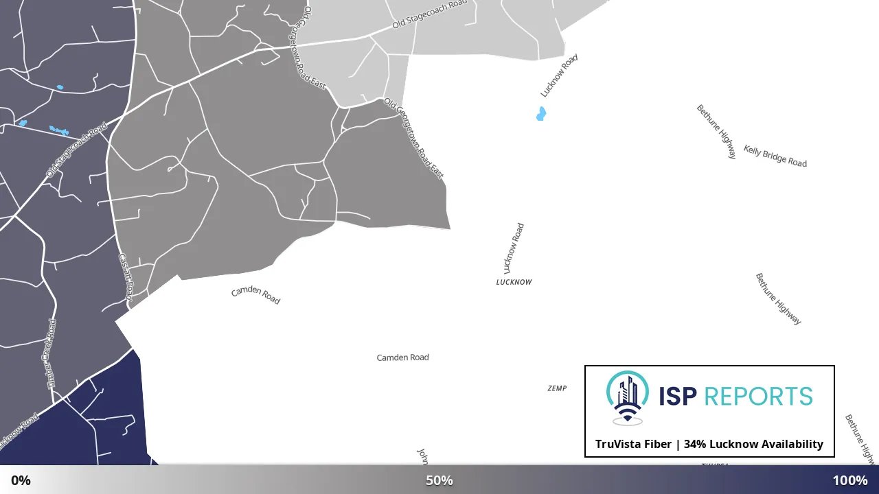 Lucknow, SC map of internet availability