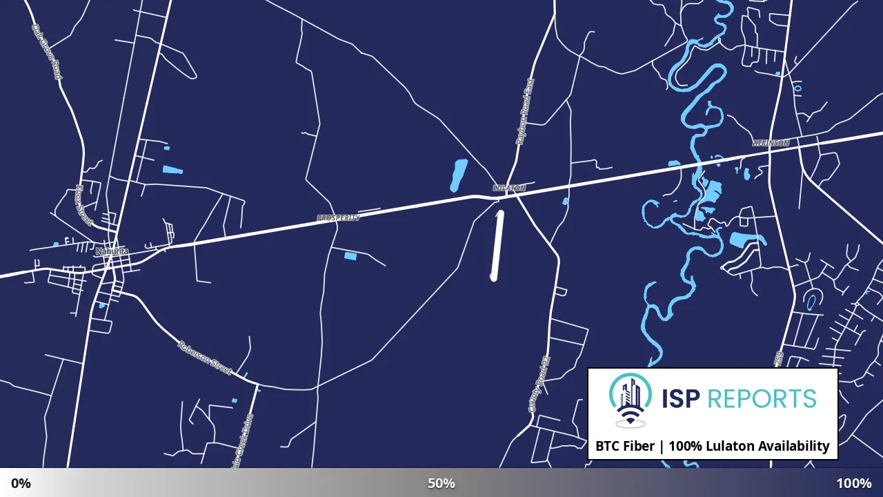 Lulaton, GA map of internet availability