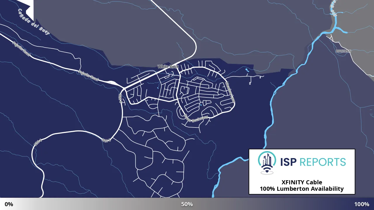 Lumberton, NM map of internet availability