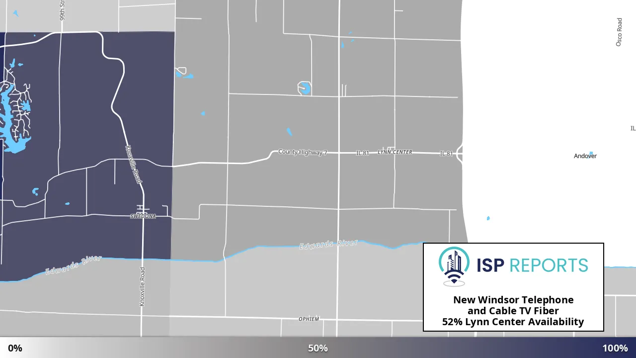 Lynn Center, IL map of internet availability