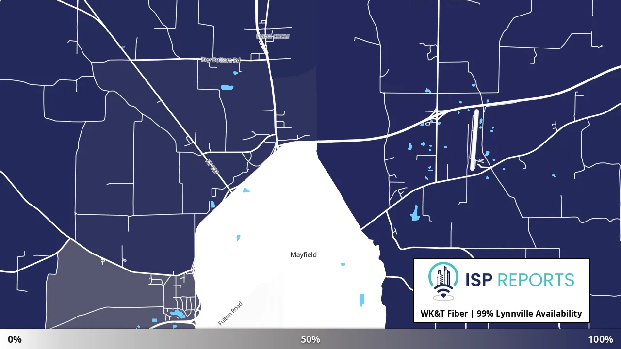 Lynnville, KY map of internet availability