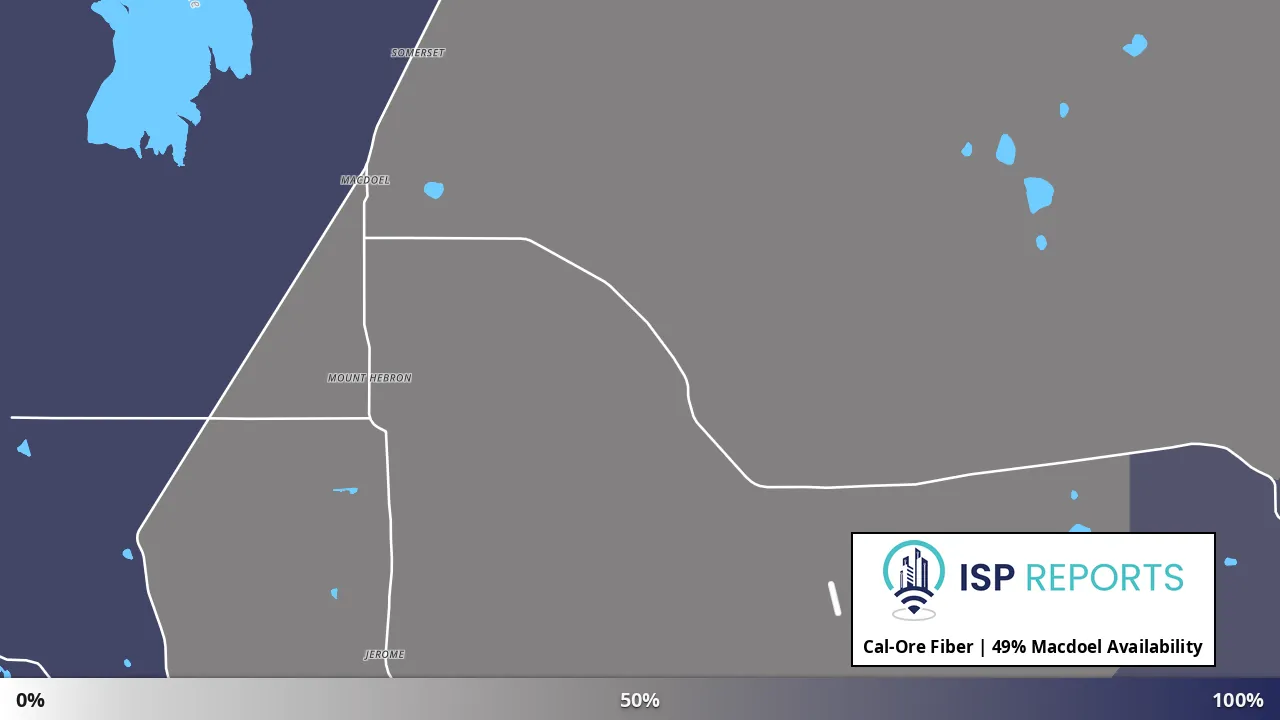 Macdoel, CA map of internet availability