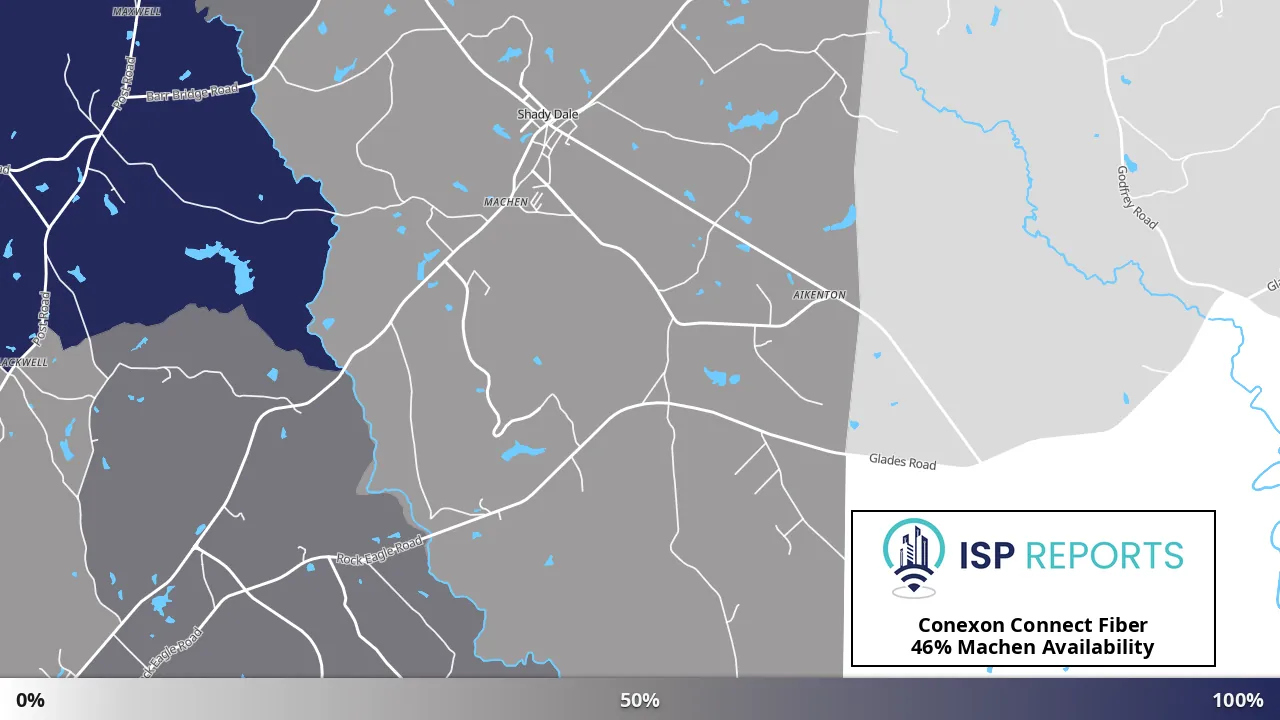 Machen, GA map of internet availability