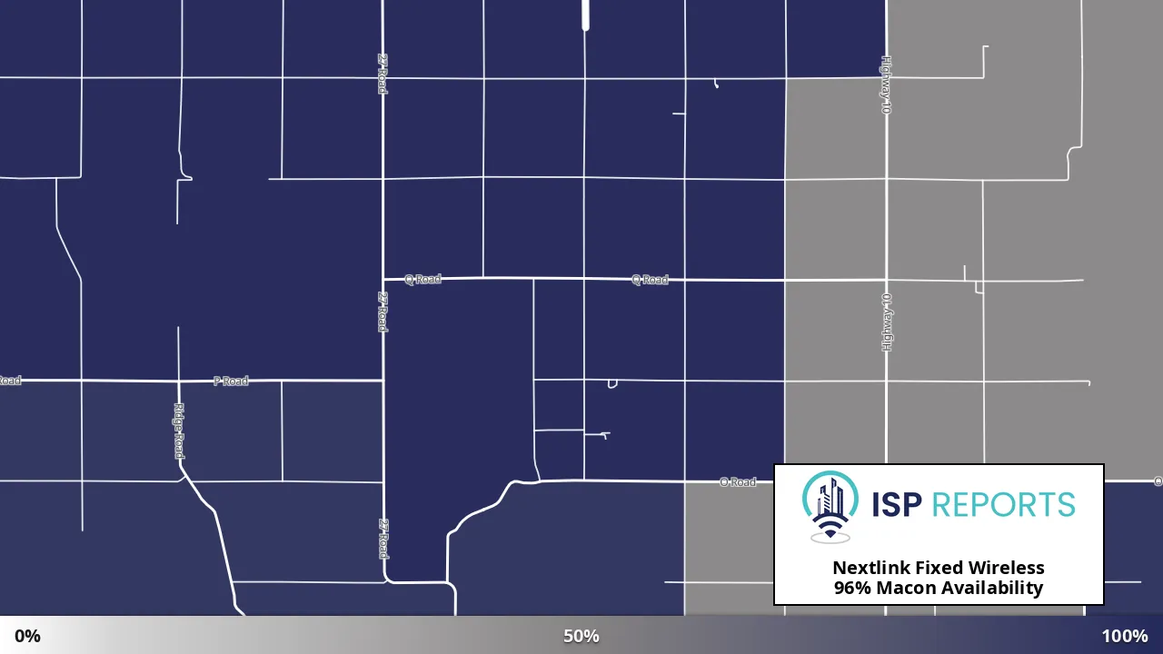 Macon, NE map of internet availability