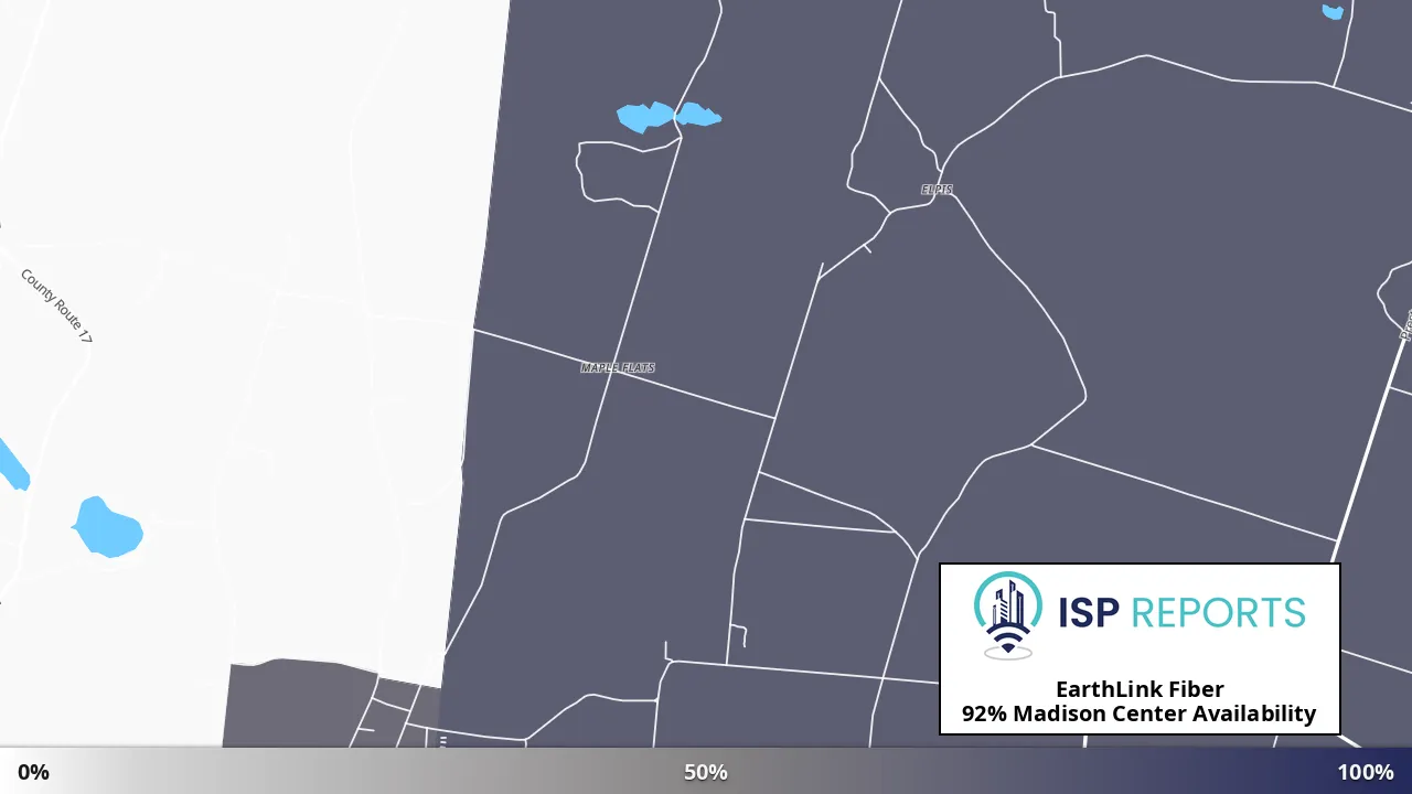 Madison Center, NY map of internet availability