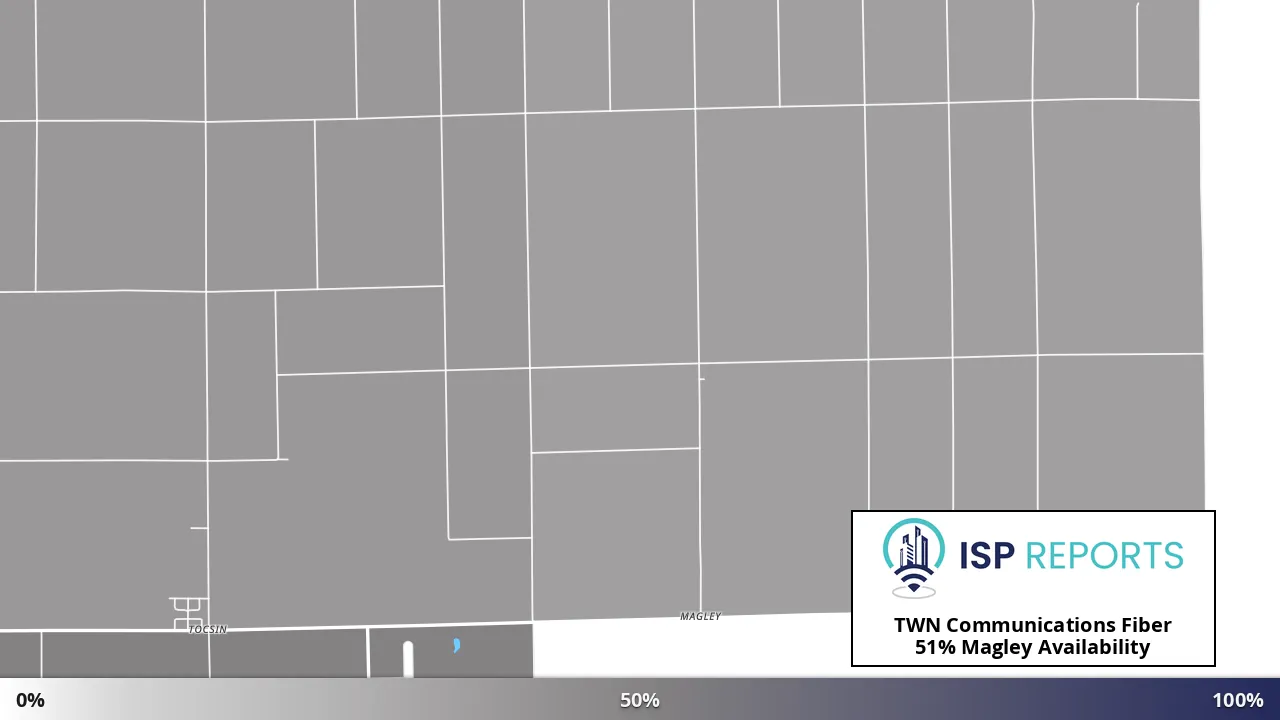 Magley, IN map of internet availability