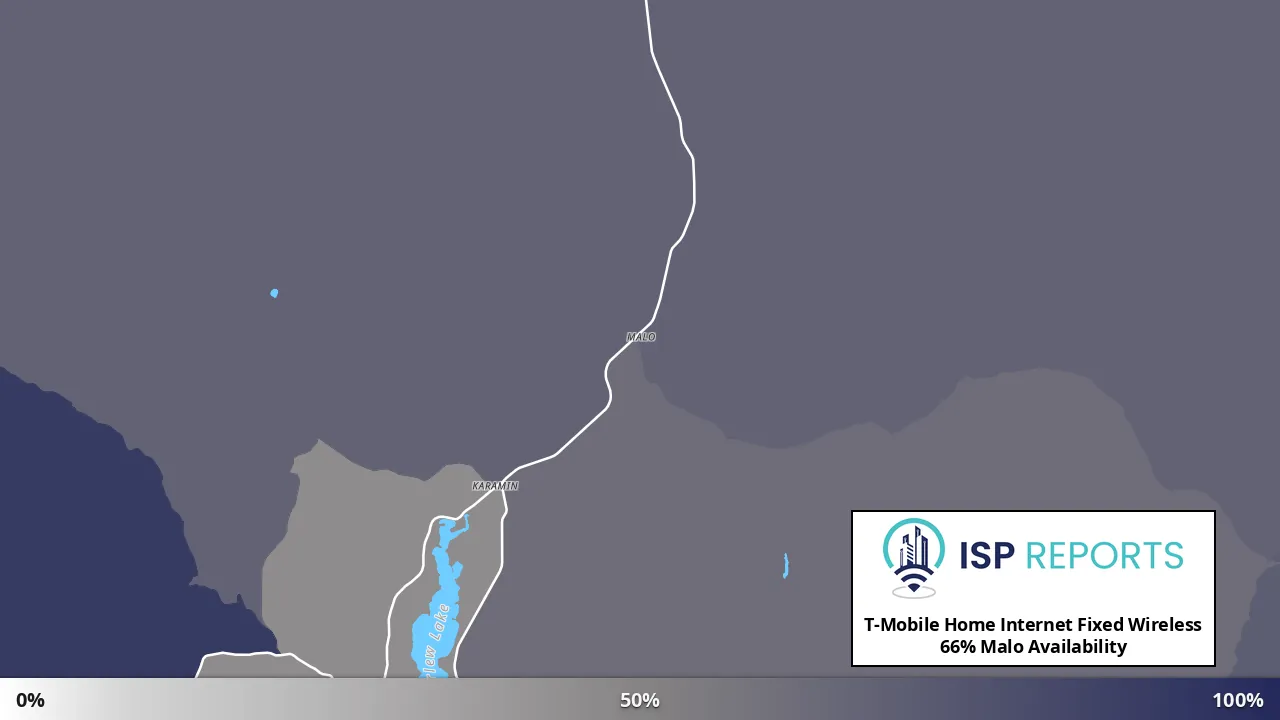 Malo, WA map of internet availability