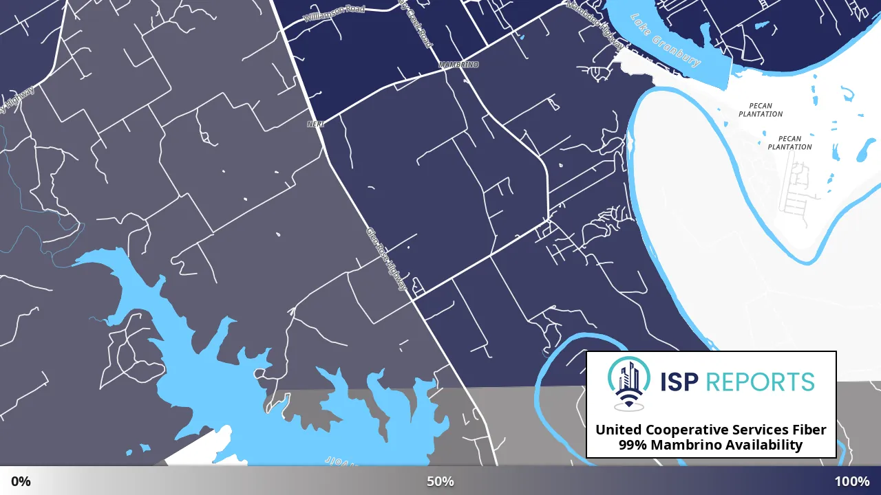 Mambrino, TX map of internet availability