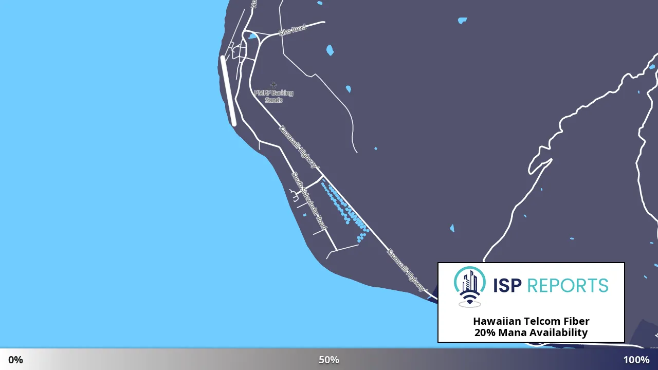 Mana, HI map of internet availability