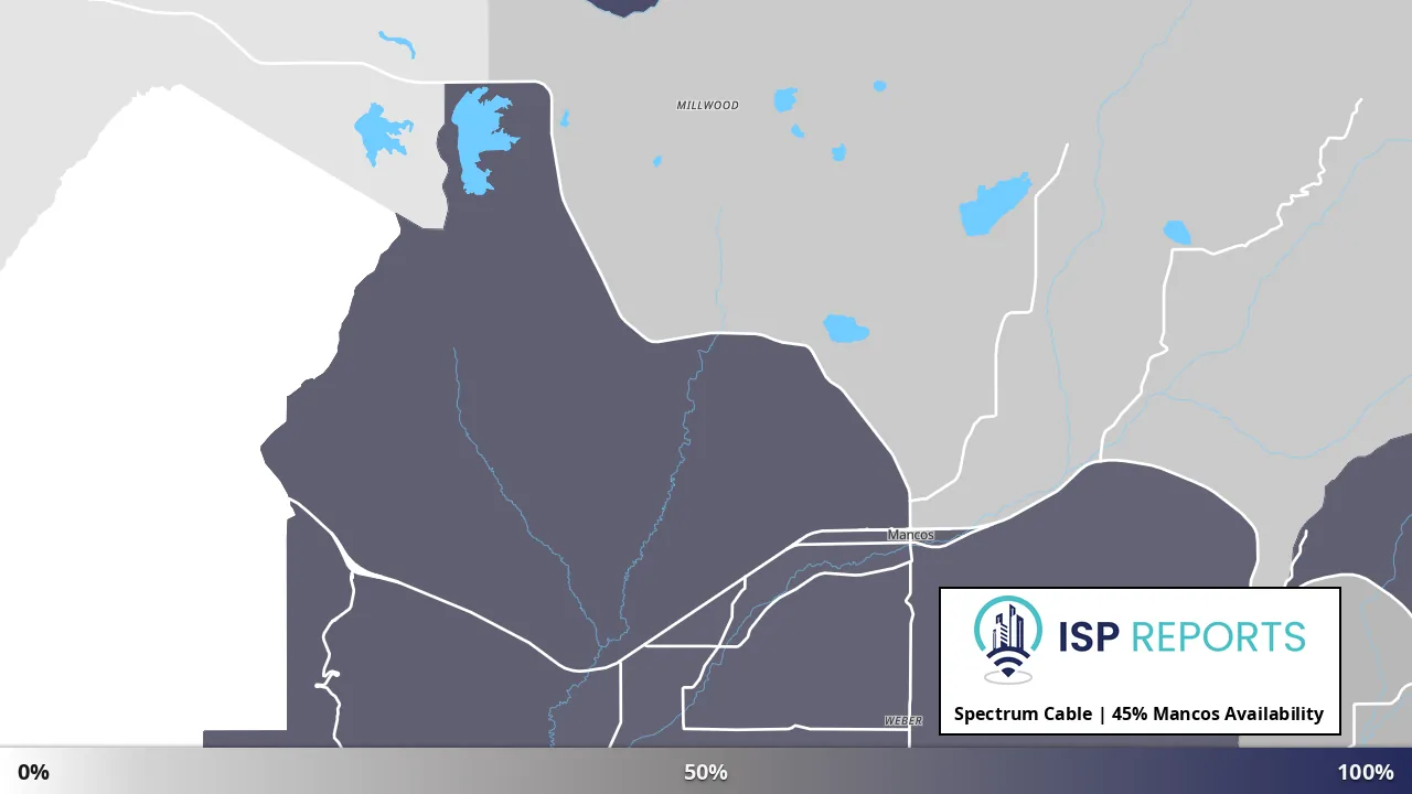 Mancos, CO map of internet availability