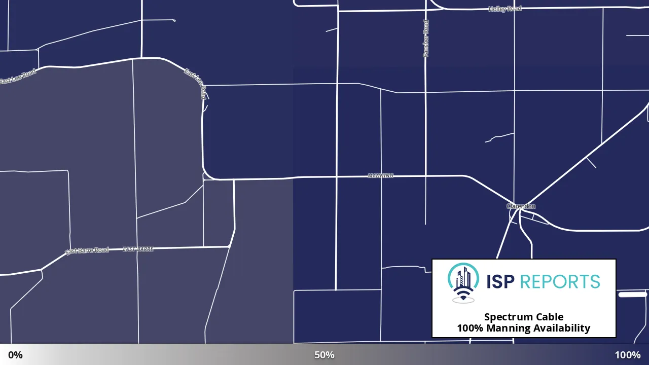 Manning, NY map of internet availability