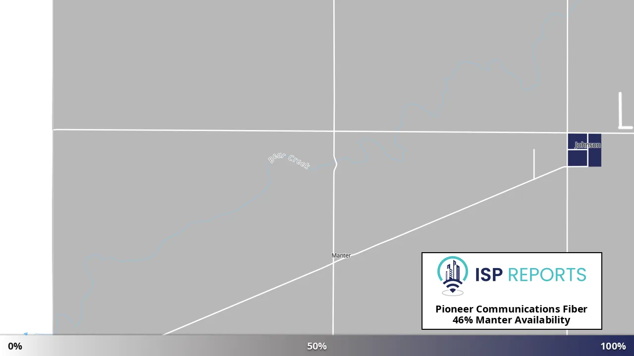 Manter, KS map of internet availability
