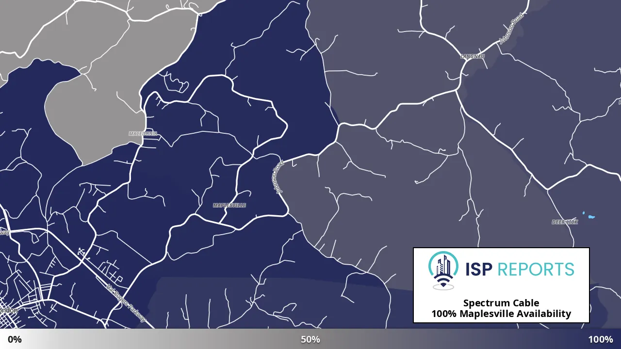 Maplesville, KY map of internet availability