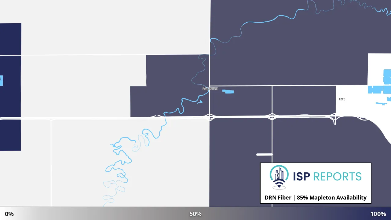 Mapleton, ND map of internet availability