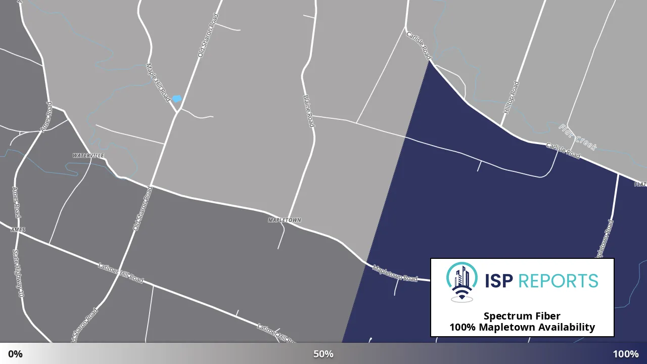 Mapletown, NY map of internet availability