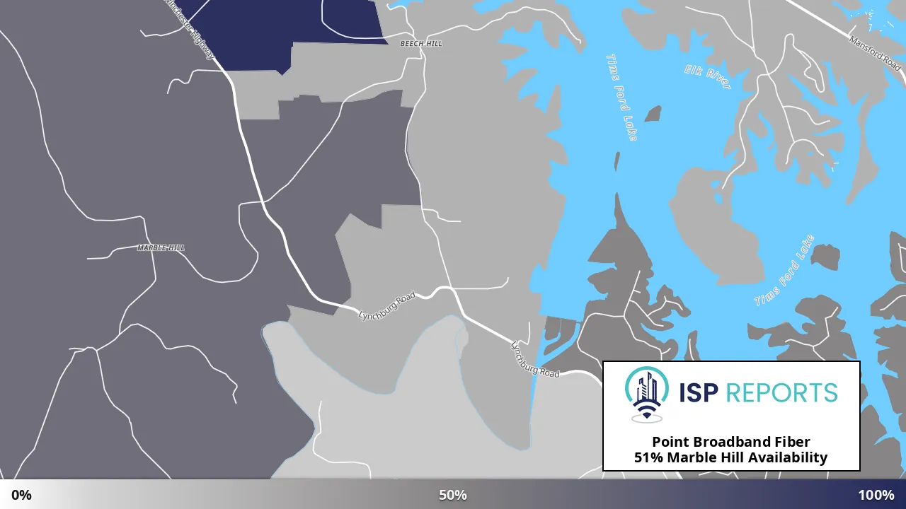 Marble Hill, TN map of internet availability