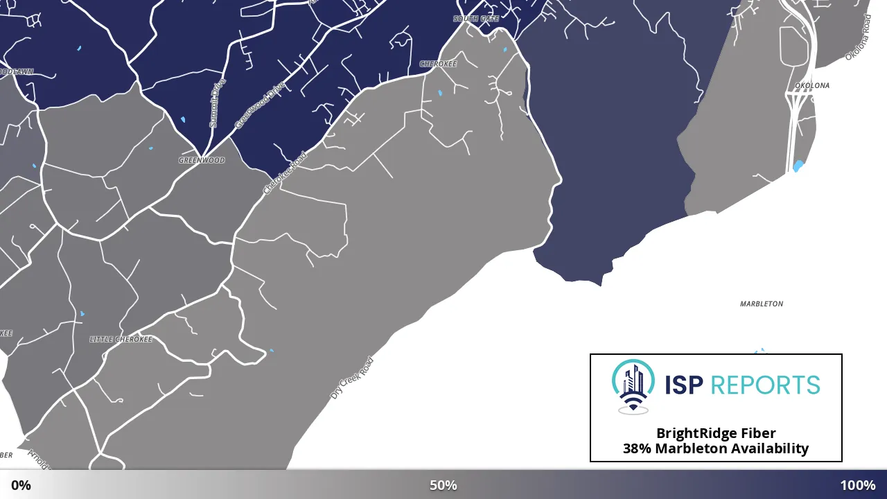 Marbleton, TN map of internet availability