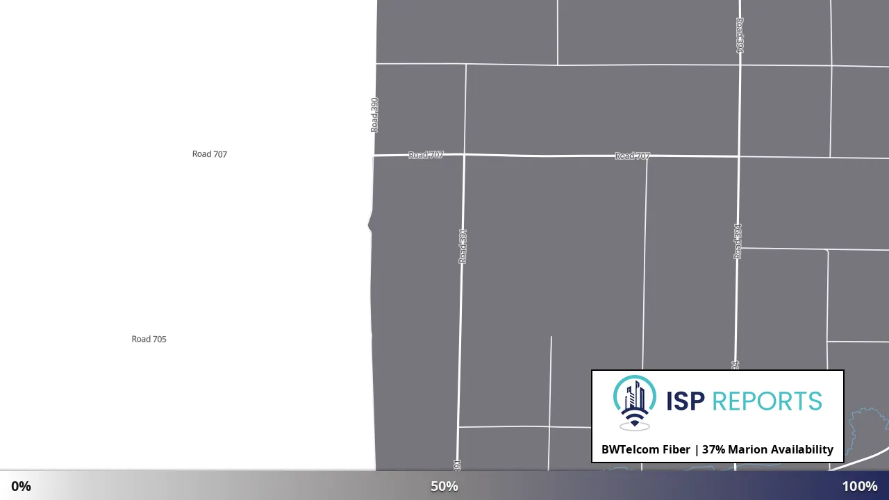Marion, NE map of internet availability
