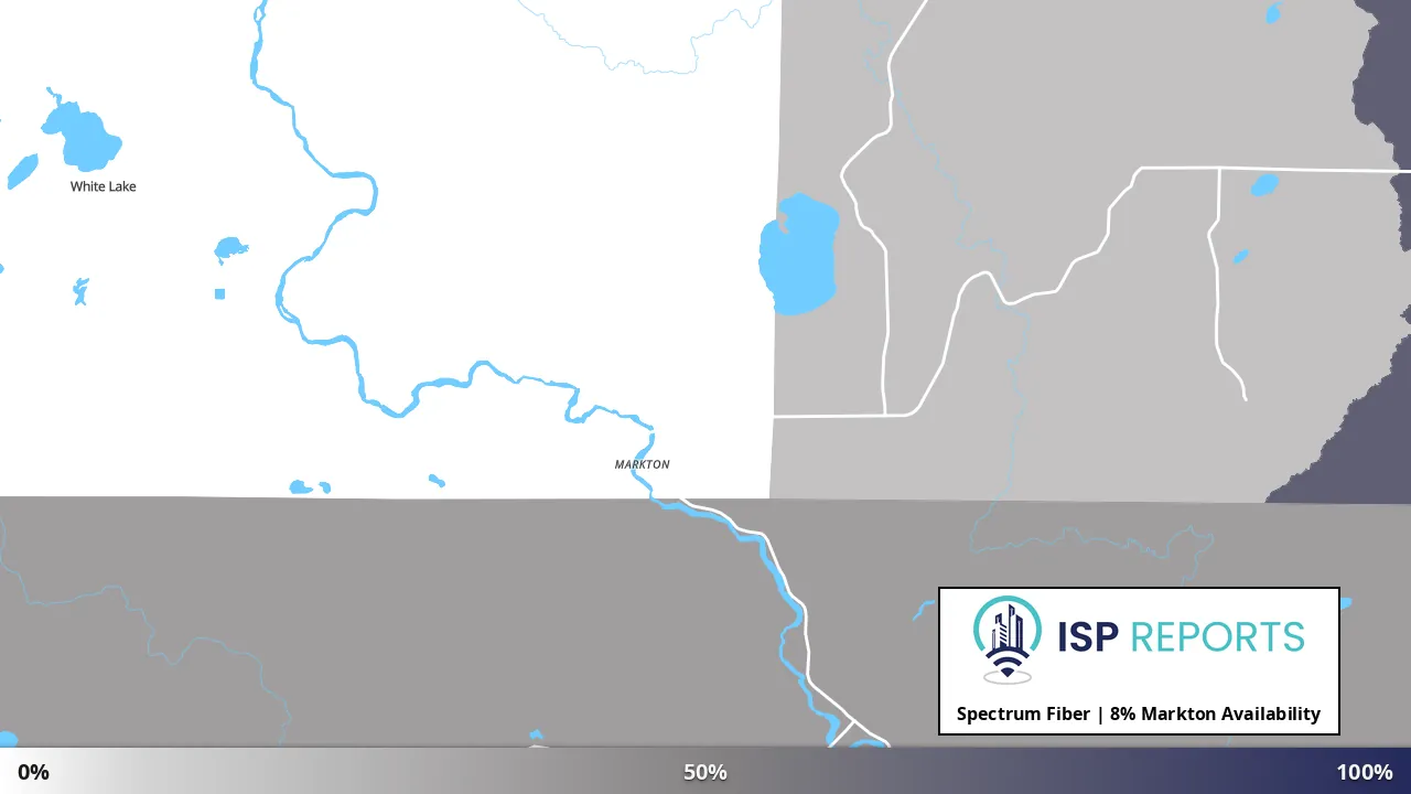 Markton, WI map of internet availability