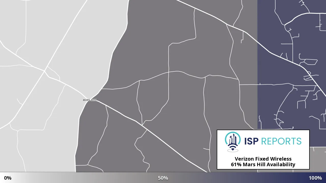 Mars Hill, MS map of internet availability