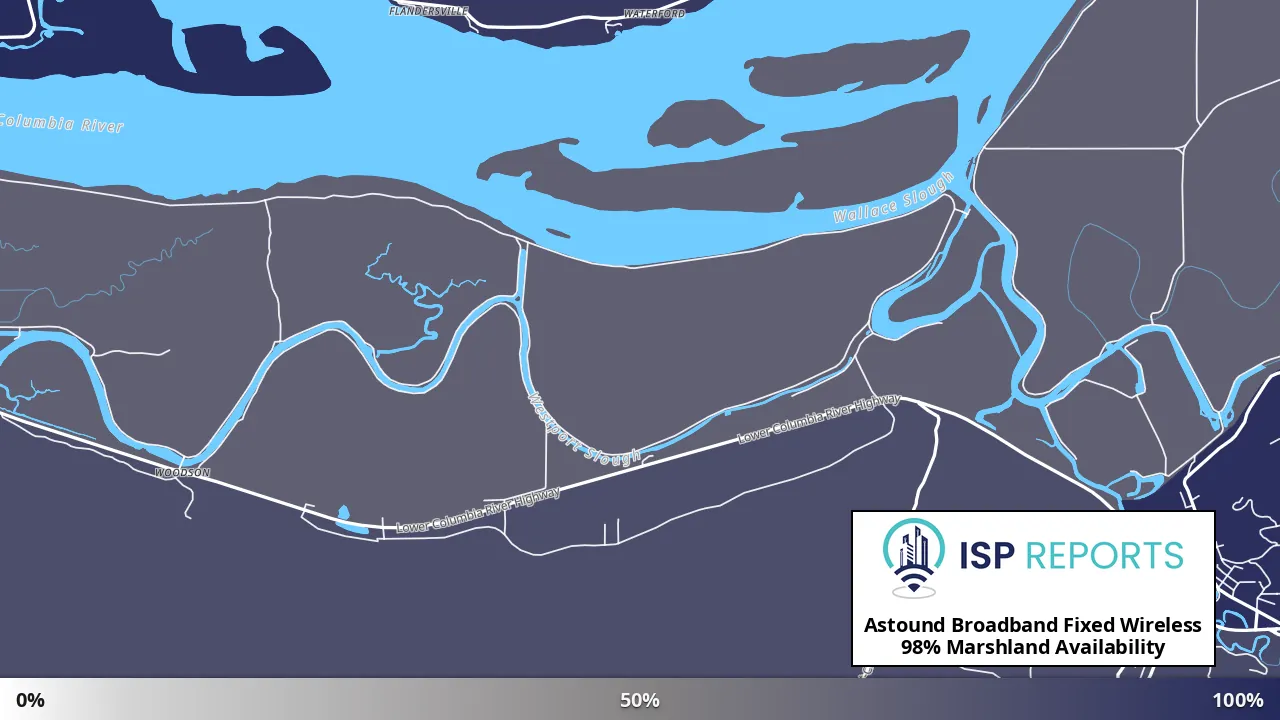Marshland, OR map of internet availability