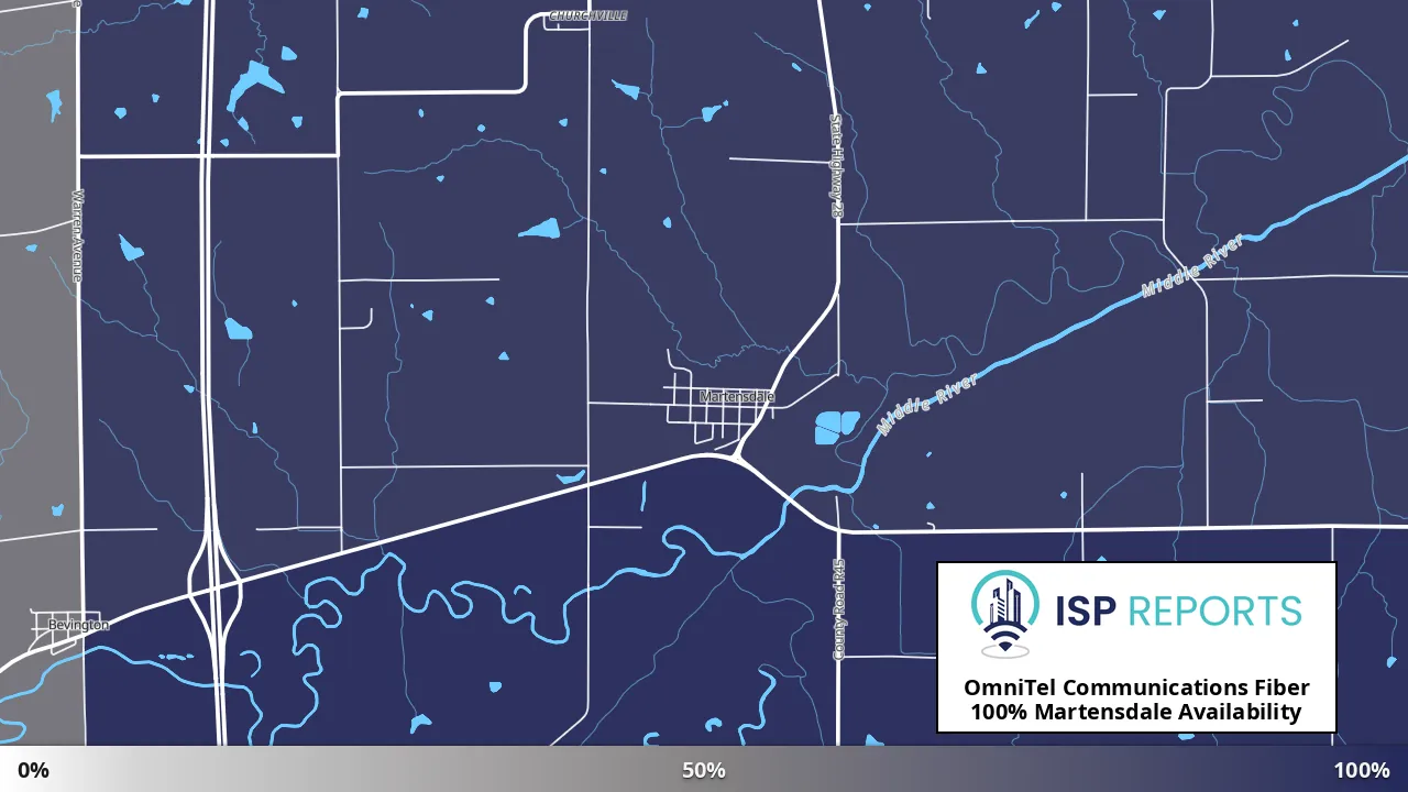 Martensdale, IA map of internet availability