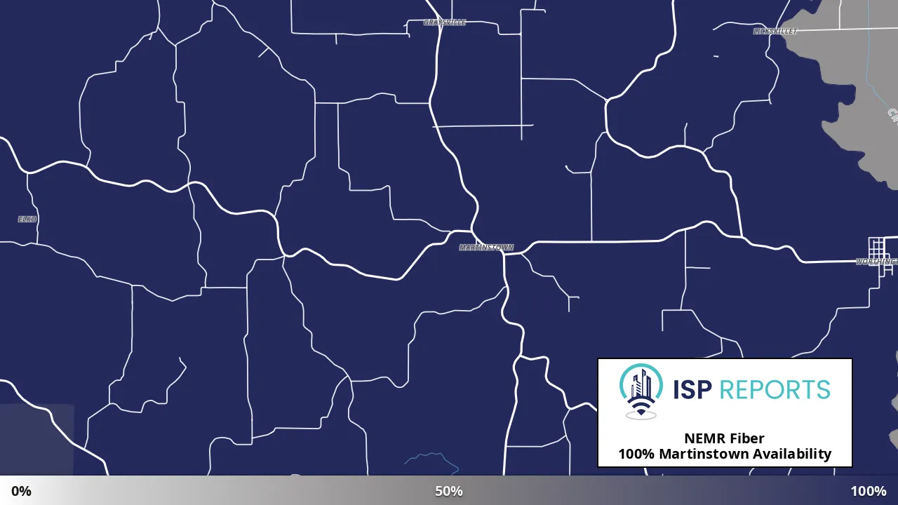 Martinstown, MO map of internet availability