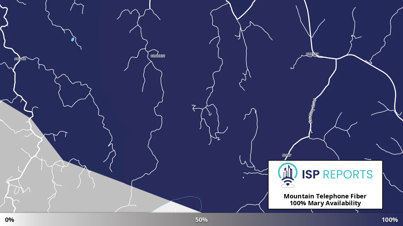 Mary, KY map of internet availability