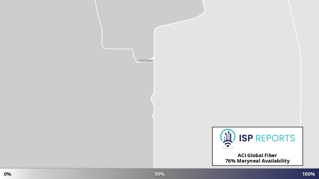 Maryneal, TX map of internet availability