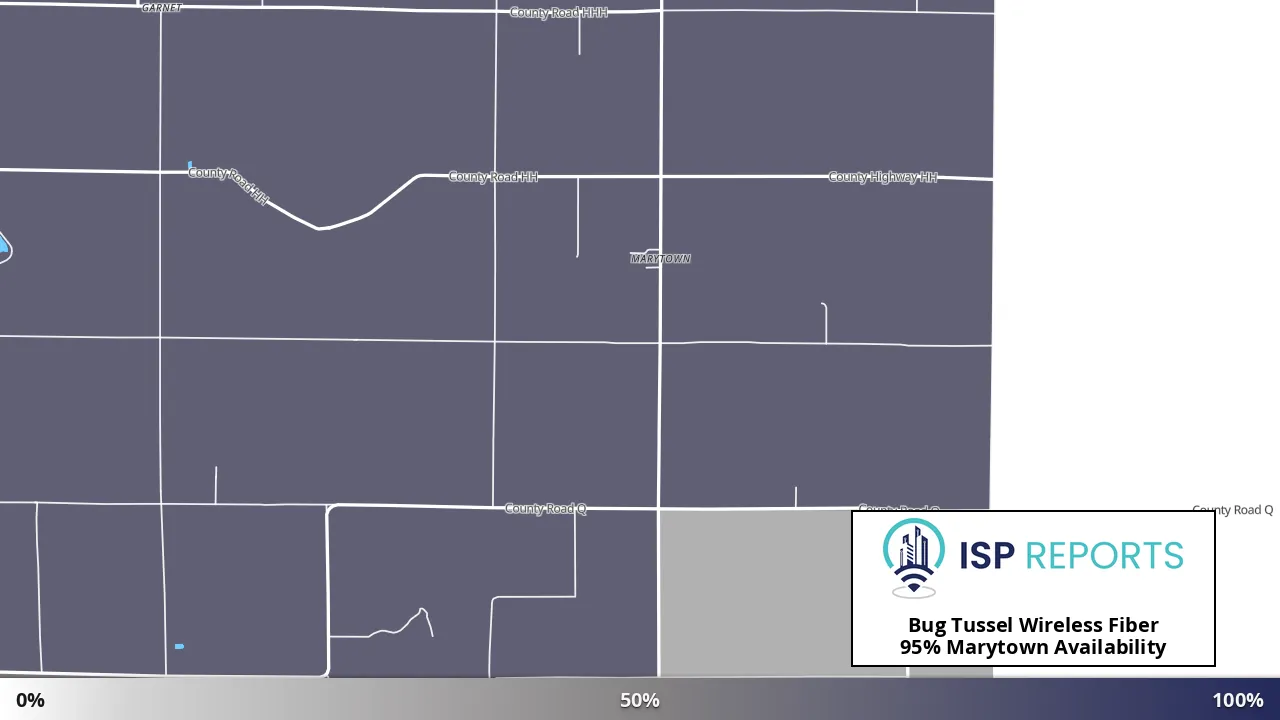 Marytown, WI map of internet availability