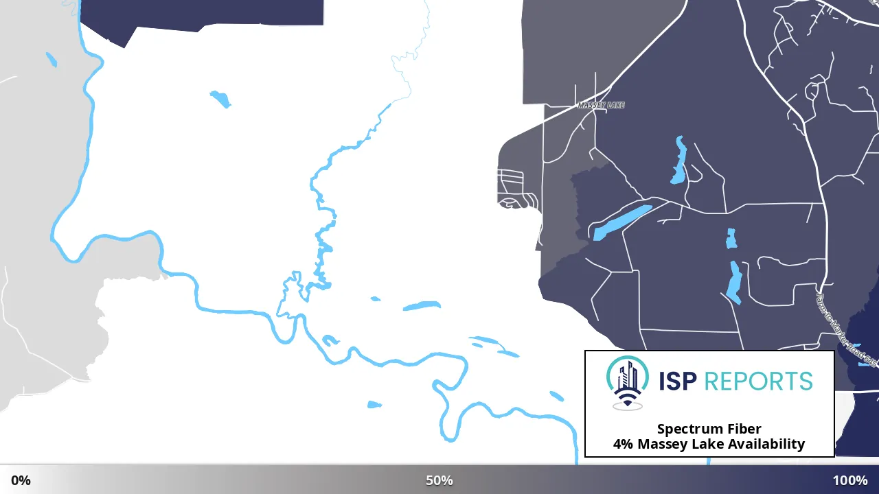 Massey Lake, TX map of internet availability