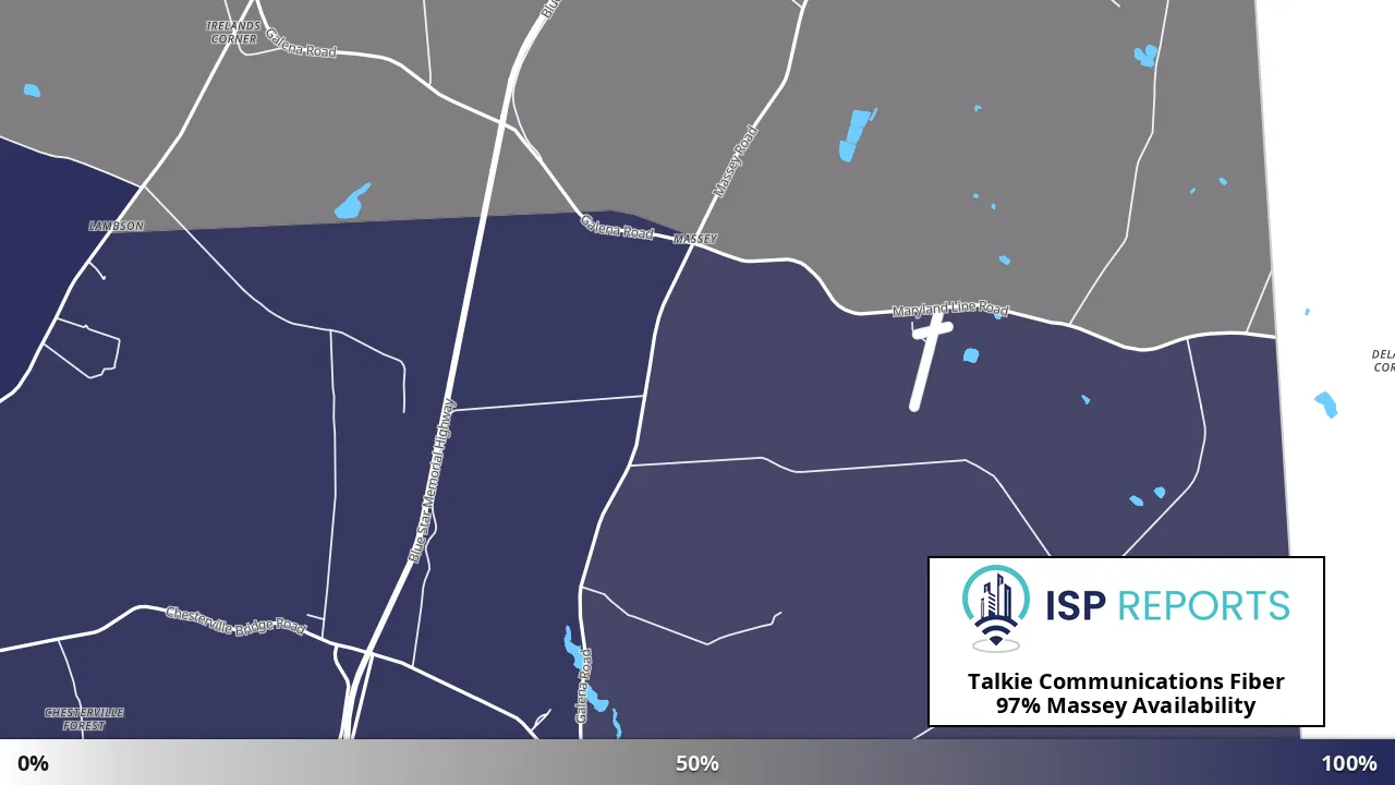 Massey, MD map of internet availability