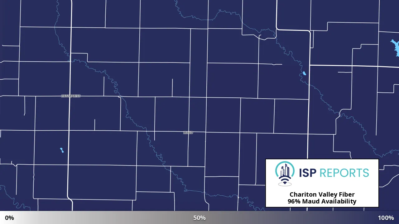 Maud, MO map of internet availability