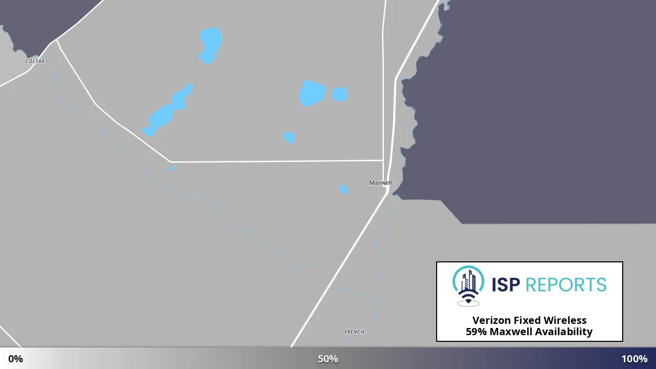 Maxwell, NM map of internet availability