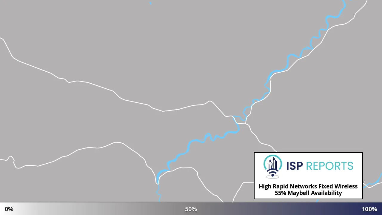 Maybell, CO map of internet availability