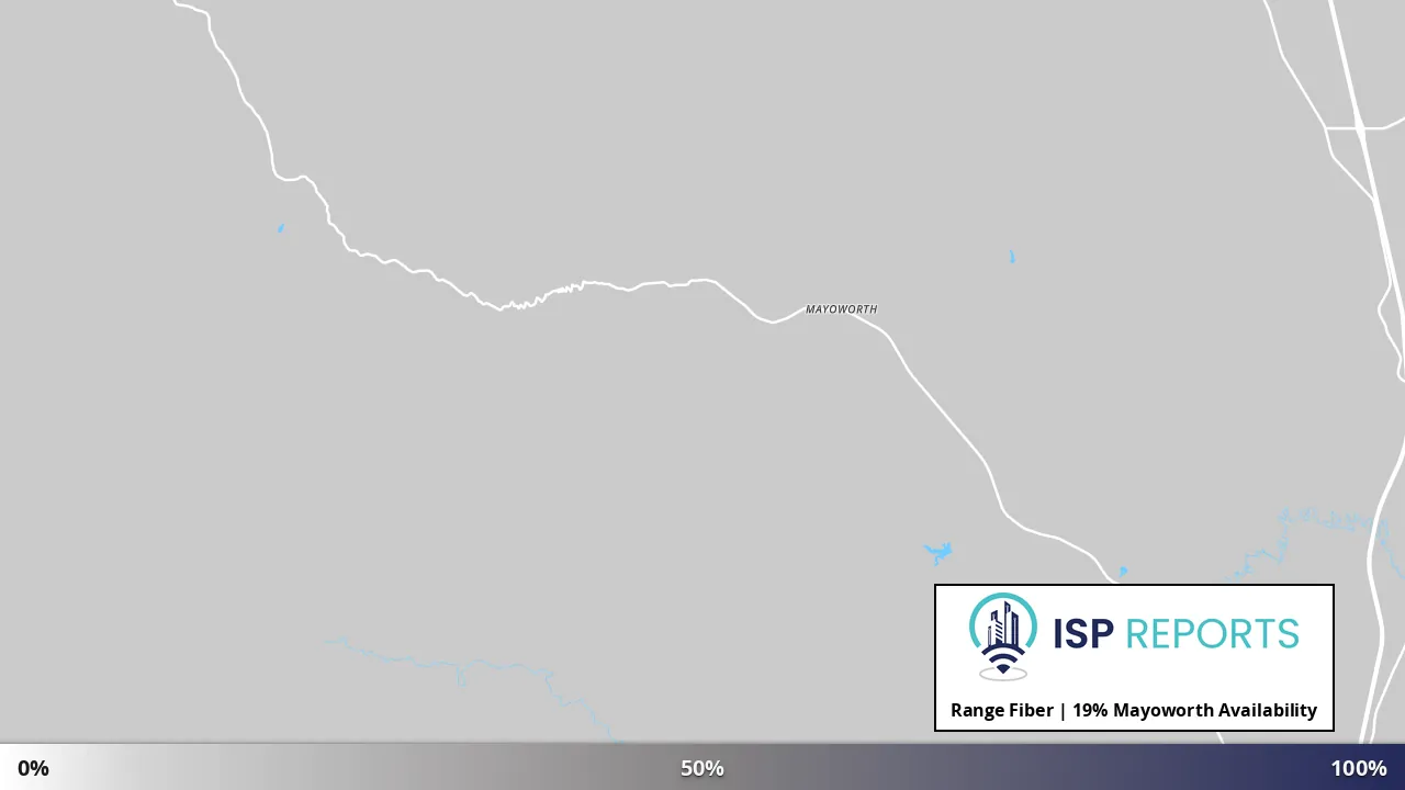 Mayoworth, WY map of internet availability