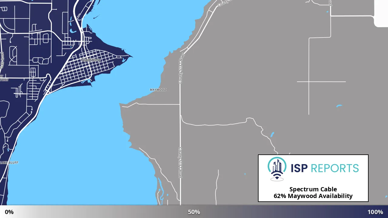 Maywood, MI map of internet availability