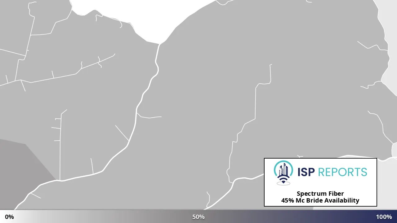Mc Bride, MO map of internet availability