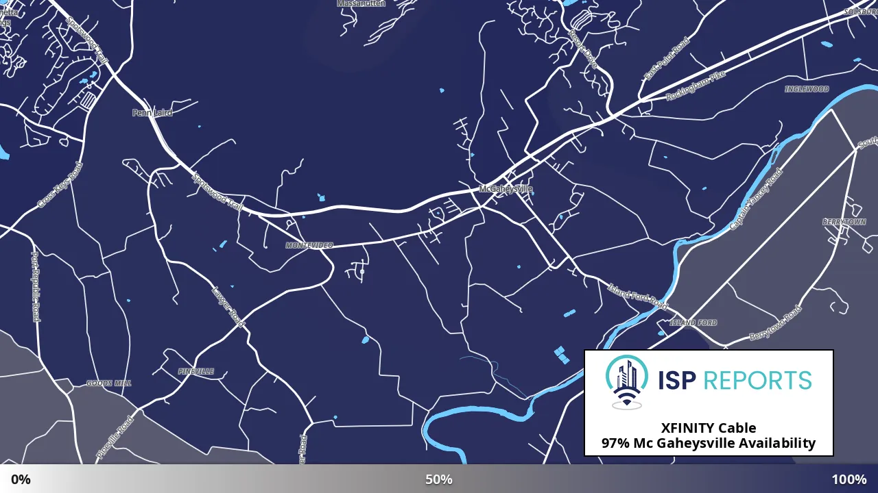 Mc Gaheysville, VA map of internet availability