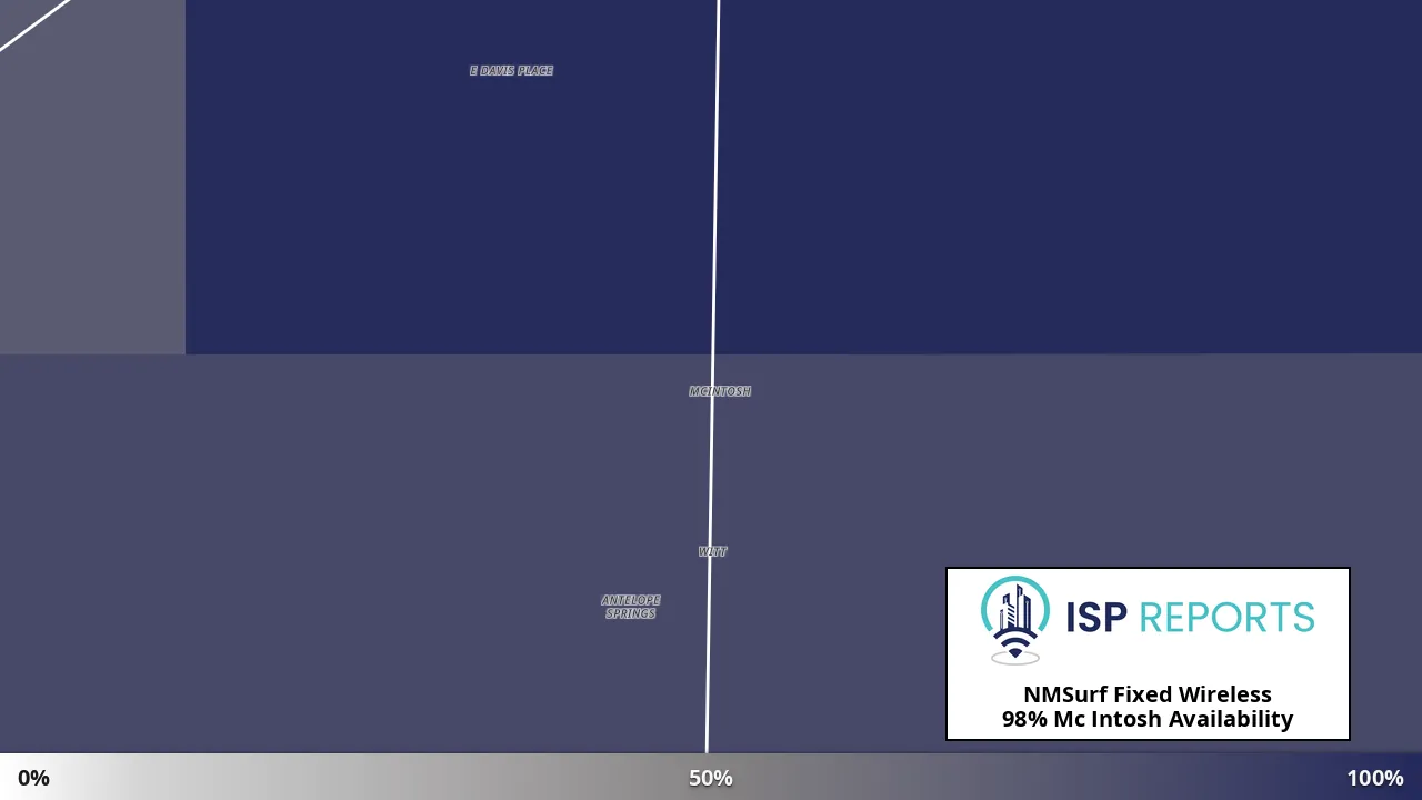 Mc Intosh, NM map of internet availability