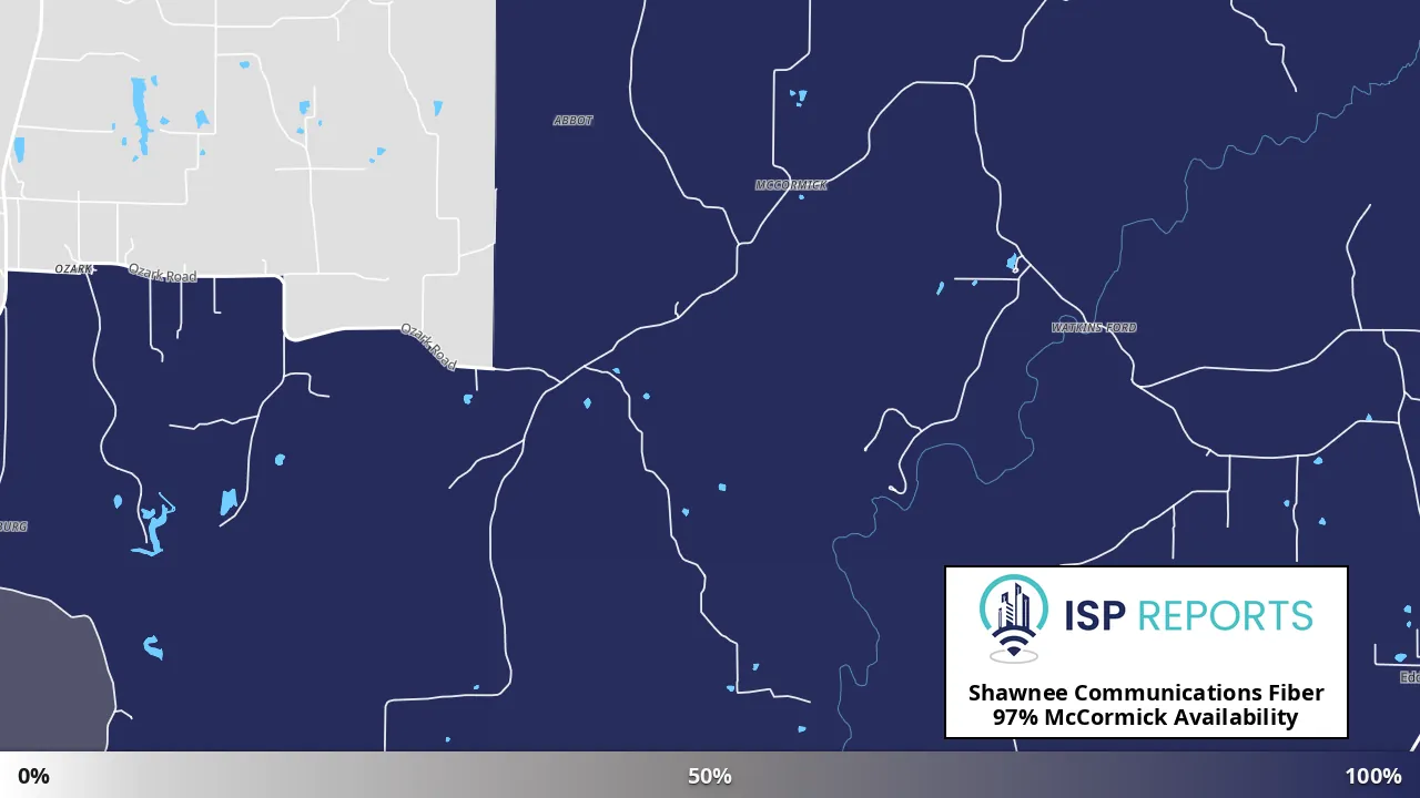 McCormick, IL map of internet availability