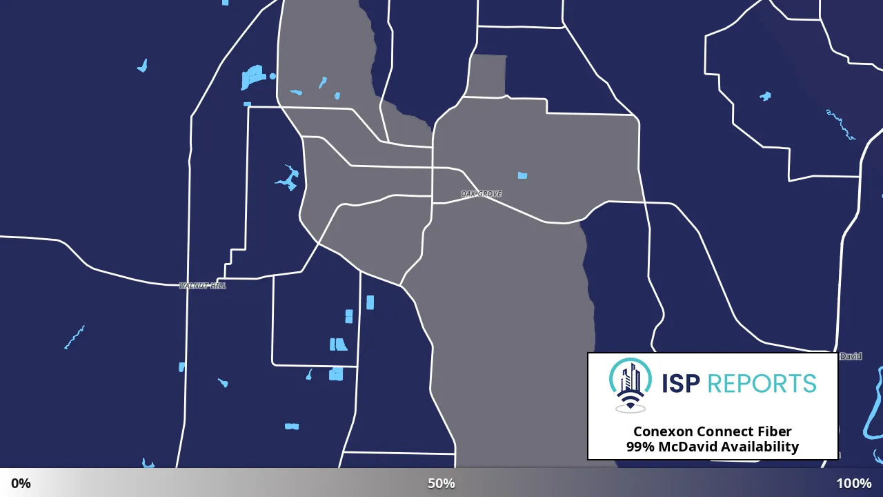 McDavid, FL map of internet availability