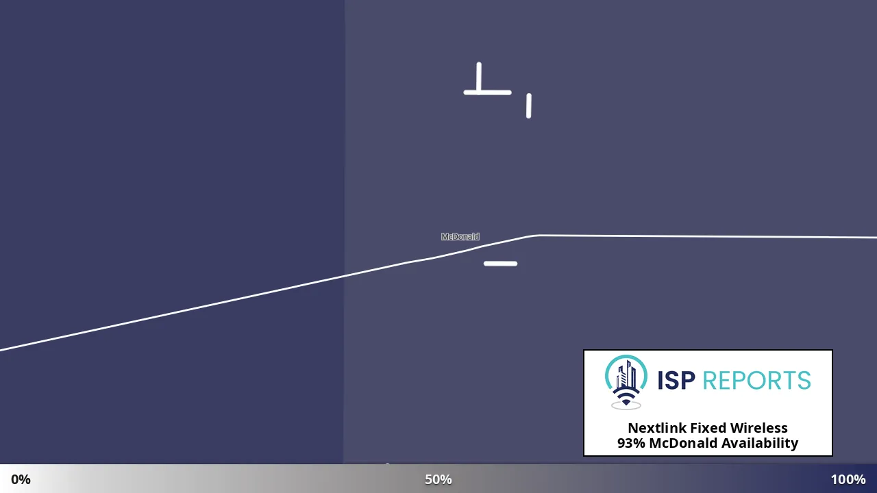McDonald, KS map of internet availability