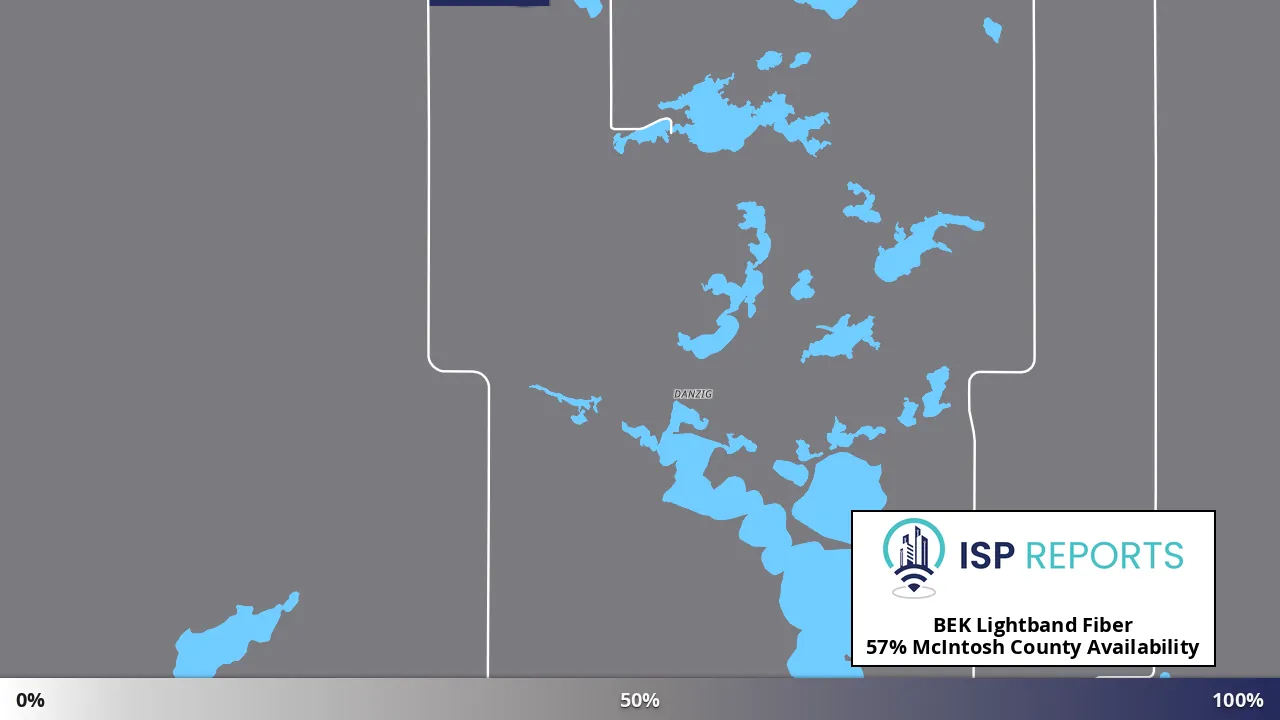 McIntosh County, ND map of internet availability