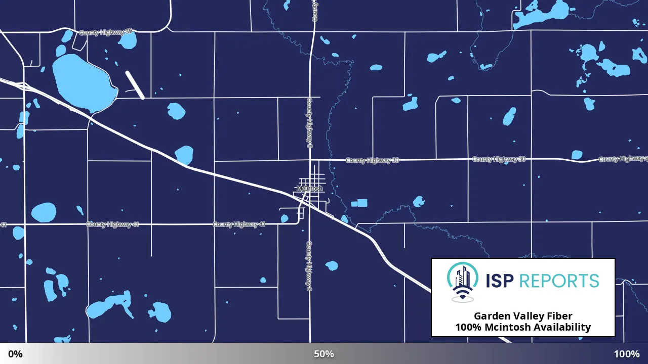 Mcintosh, MN map of internet availability