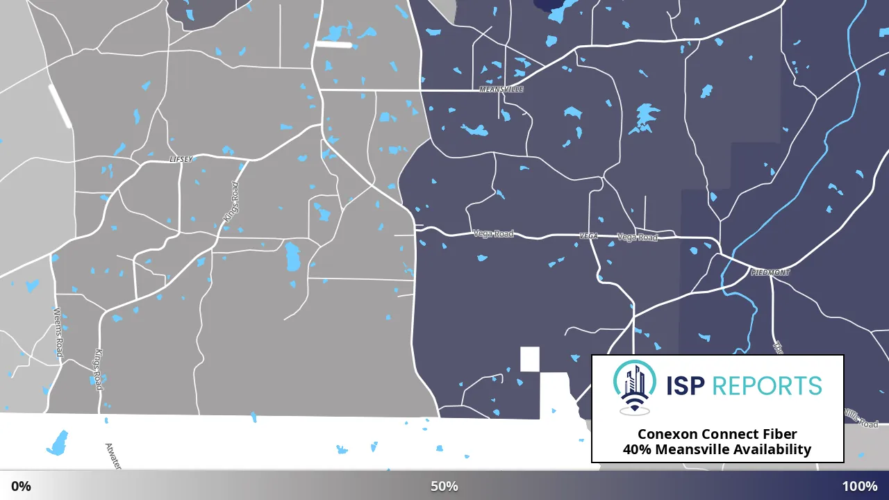 Meansville, GA map of internet availability
