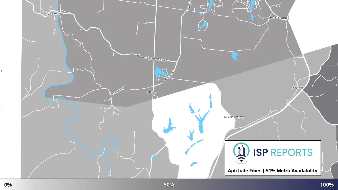 Melzo, MO map of internet availability