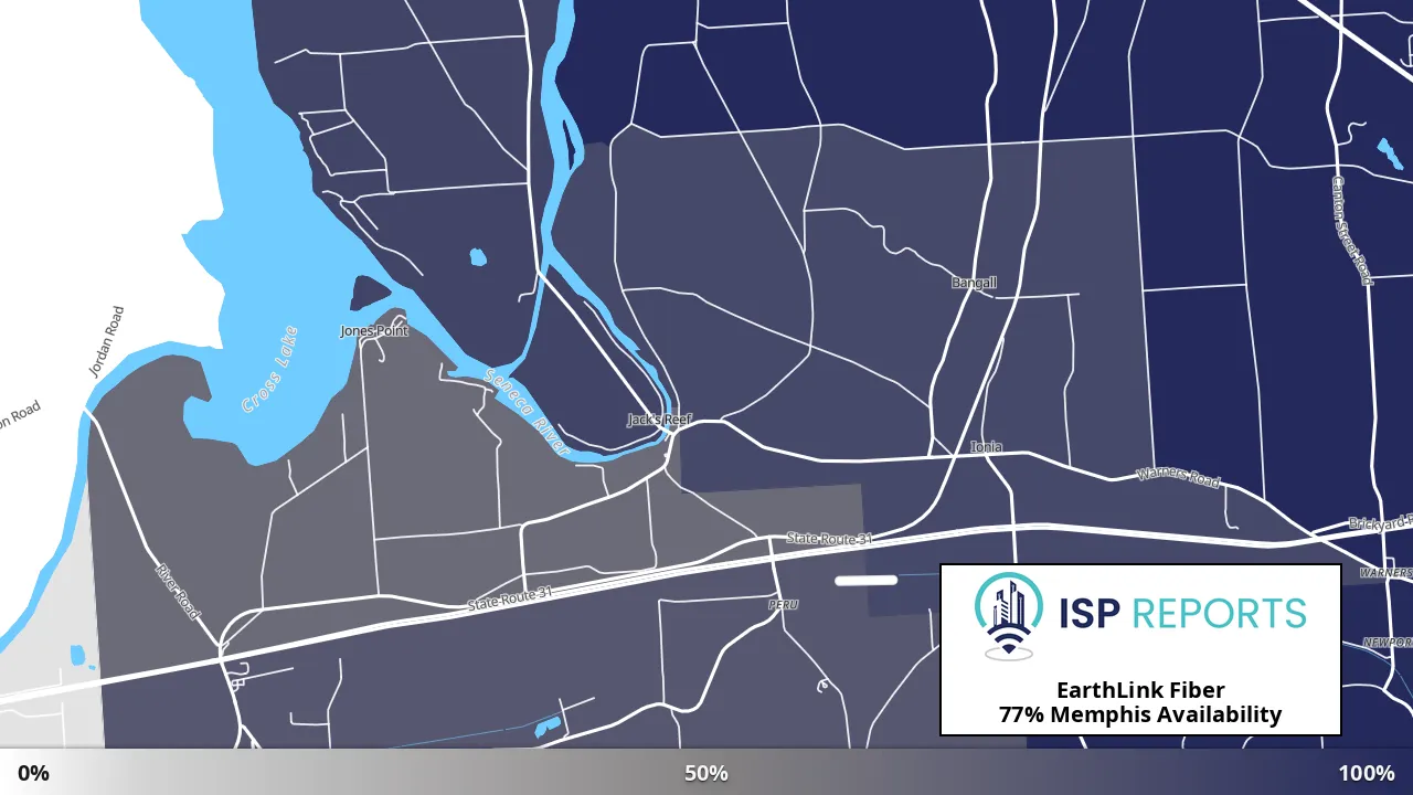 Memphis, NY map of internet availability